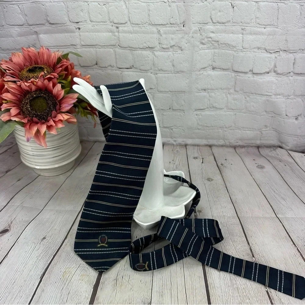 Tommy Hilfiger navy silk tie